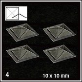Schulcz Maquettebouw Daklichten pyram.10mm transp.4st