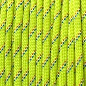 Paracord 550 Lime green striped - Type 3 - 15 meter #31