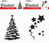Kerst Transparante Stempels - 10 x 7cm – 2 Stuks - Maak prachtige kaarten en andere creatieve projectenTransparante Stempels