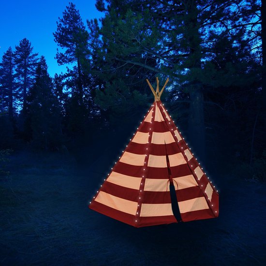 | Sunny Tipi tent Lumo met LED rood en wit C052.103.05 Teepee Tent Lumo (Blue) Pragma BV