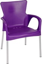 Outdoor Living Chaise empilable Bella en plastique violet