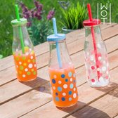 Wagon Trend Drinkfles Met Stippen Set - 450ml - 3 stuks