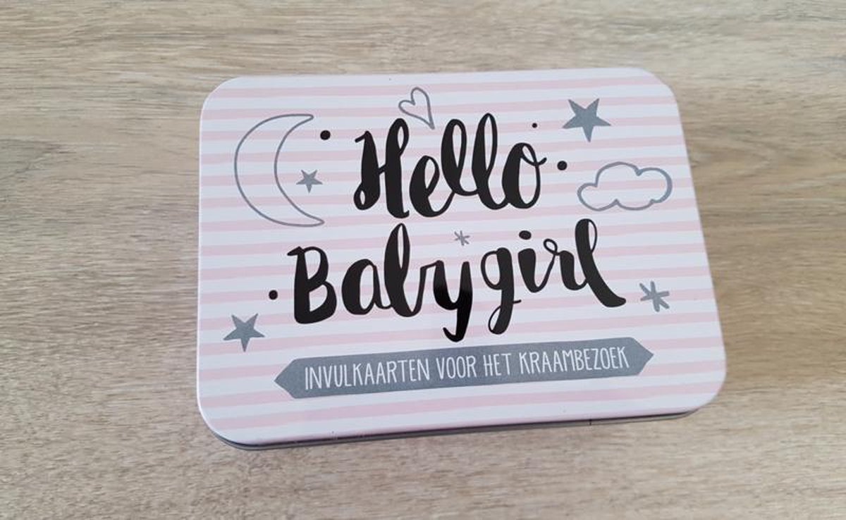 Goedkoopste Hello Baby Girl invulkaarten voor het kraambezoek