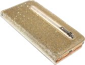 ADEL Kunstleren Portemonnee Book Case Geschikt voor iPhone 6/6S - Bling Bling Goud