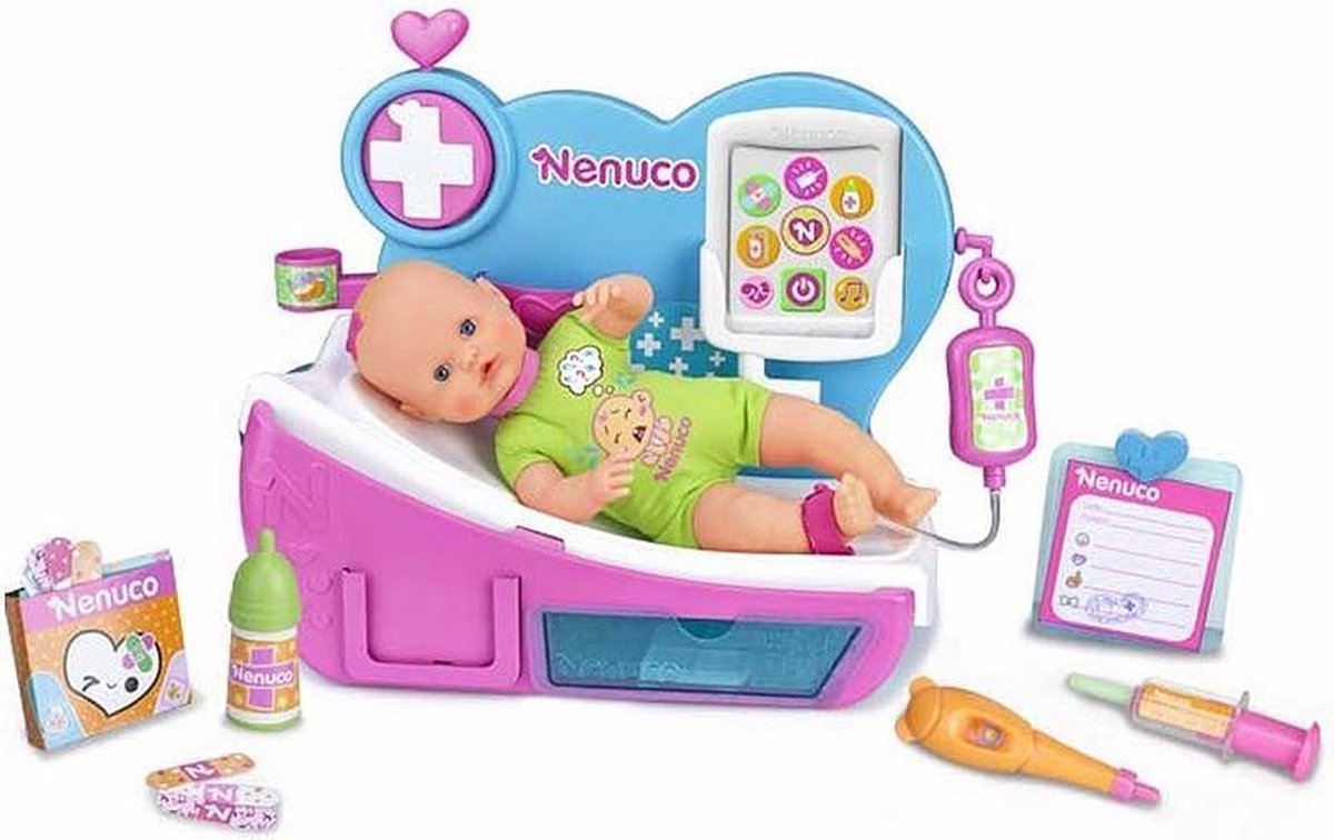 Onweersbui naam optellen Nenuco Dokterskliniek met geluid en inclusief pop - Babypop | bol.com