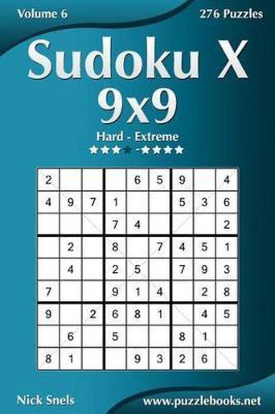 Sudoku X 9x9 Hard to Extreme | bol