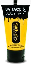 PaintGlow - UV Face & Body paint - Blacklight verf - Festival make up - 50 ml - Geel