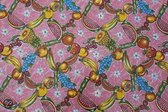 Atelier Du Baj Pink mexicain Ananas Oilcloth - 250 x 120 cm