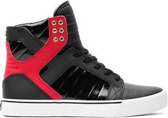 Ongelofelijk Beheren Terminologie Supra Skytop Sneakers Zwart/rood Maat 40 | bol.com