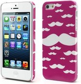 Crazy Mustache iPhone 5 Roze