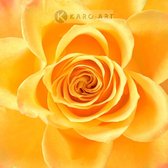 Peinture - Rose en jaune, fleur