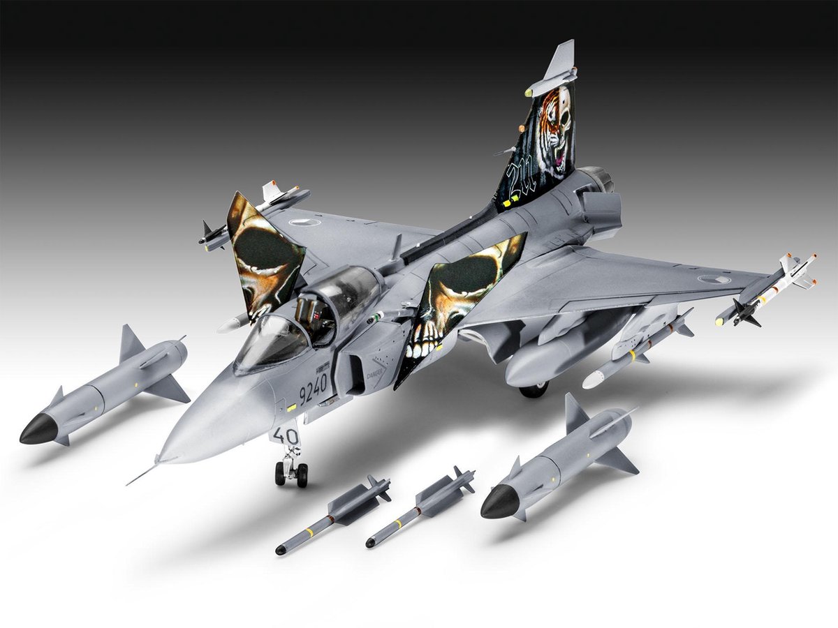 Revell Saab JAS-39C Gripen 1:72 Montagekit Vliegtuig met vaste vleugels — afbeelding 4