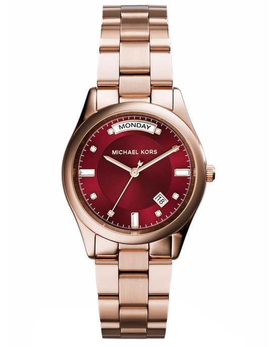 Michael Kors Colette - Horloge - Staal - Rosékleurig - 34 mm | bol.com