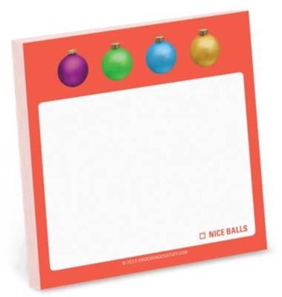 Knock Knock Nice Balls Sticky Note, Knock Knock 9781601067371