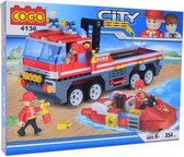 Cogo 4136 City - Brandweer - 354 onderdelen - Lego City Compativel - Bouwdoos