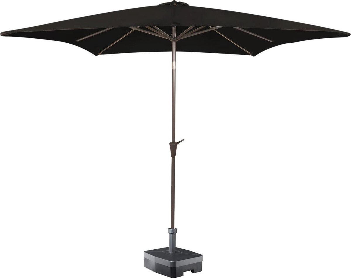 Kopu® vierkante parasol Altea 230x230 cm - Black