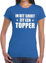 Toppers In dit shirt zit een Topper t-shirt blauw voor dames - Toppers kleding XS