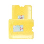 2x stuks gele grote platte koelelementen 32 x 25 cm
