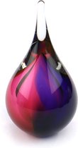Urnencenter Druppel Mini Urn Kristalglas - Roze/Blauw - Urn voor as - Gedenkartikel - Gedenksteen - Urn Hond - Urn Kat - Urn Dierbare