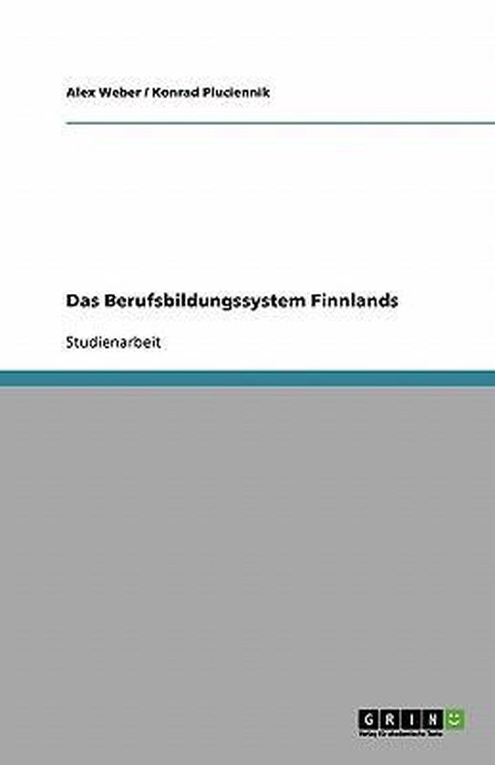 Das Berufsbildungssystem Finnlands - cover