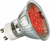 1 LED Reflektor 20° 1W GU10 230V 51mm rood  28007