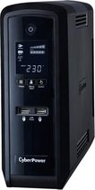 CyberPower UPS CP1300EPFCLCD, 780W, 1300VA, AVR, 4ms, USB, Serial, RJ-11/RJ-45, 6 x Schuko, 8h, LCD, 10kg, Black