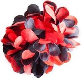 Spaanse haarbloem rood zwart - bloem bij flamenco jurk -