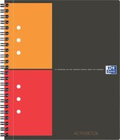 8x Oxford INTERNATIONAL Activebook, 160 bladzijden, A5+, geruit 5mm
