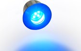 TRONIX mini-spot - 12 V - LED - In of opbouw - Blauw - 0.5W - RVS