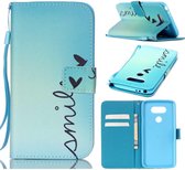 iCarer Smile print wallet case hoesje LG G5