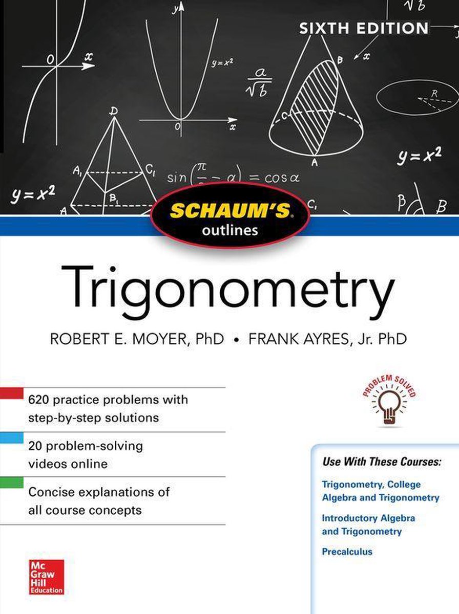 Omslag van Schaum's Outline of Trigonometry, Sixth Edition