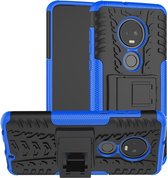 Motorola Moto G7 / G7 Plus Hoesje - Rugged Kickstand - Blauw