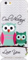 TPU Softcase iPhone 6(s) - Owl Always Love You