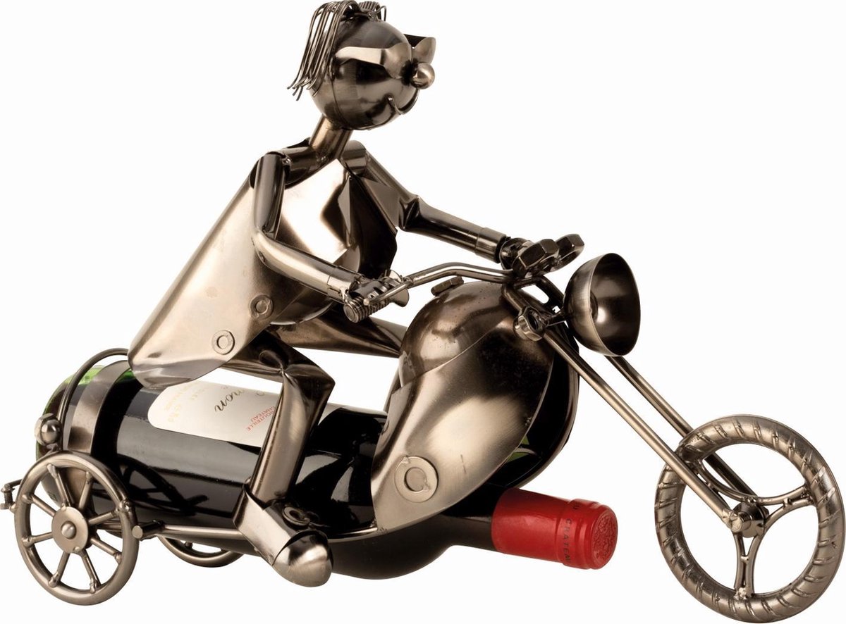 Metalen Wijnfles houder Motor