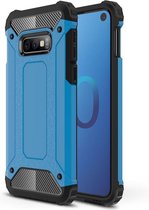 Armor Hybrid Back Cover - Samsung Galaxy S10e Hoesje - Lichtblauw