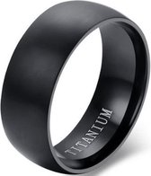 Schitterende Zwarte Titanium Ring | Damesring | Herenring