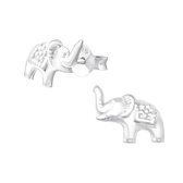 Kinderoorbellen olifant zilver | echt zilver 925