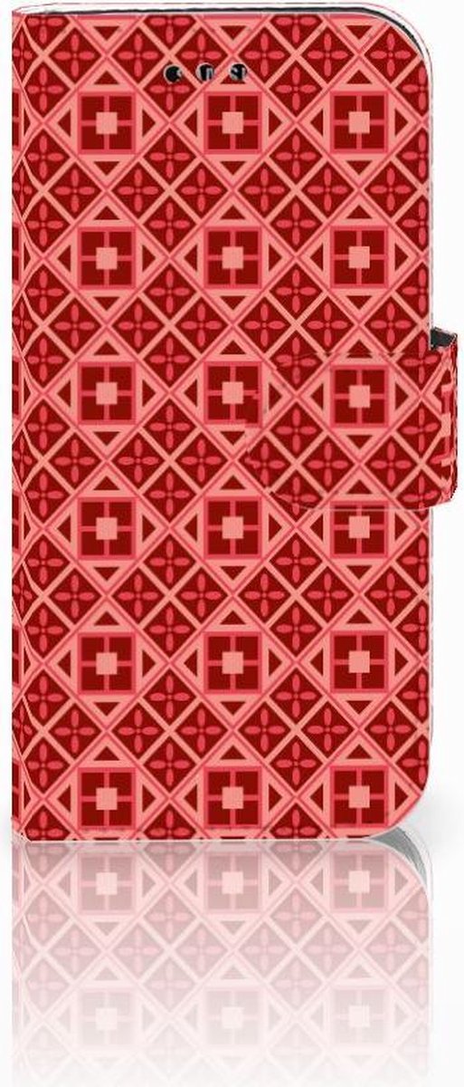 Samsung Galaxy A3 2017 Telefoon Hoesje Batik Rood