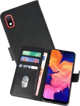 Samsung Galaxy A10 Hoesje Kaarthouder Book Case Telefoonhoesje Zwart