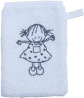 Rube & Rutje Kids washandje Rutje wit  (14x10cm)