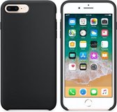 Hoogwaardige  Silicone Case / Cover / Hoes voor iPhone 8 Plus / 7 Plus Zwart