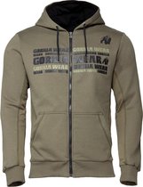 Gorilla Wear Bowie Mesh Zipped Hoodie - Legergroen - S