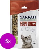Yarrah Bio Kat Mini Snacks - Rund - Kattensnack - 5 x 50 g NL-BIO-01