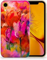 Geschikt voor iPhone XR Backcase Tulpen