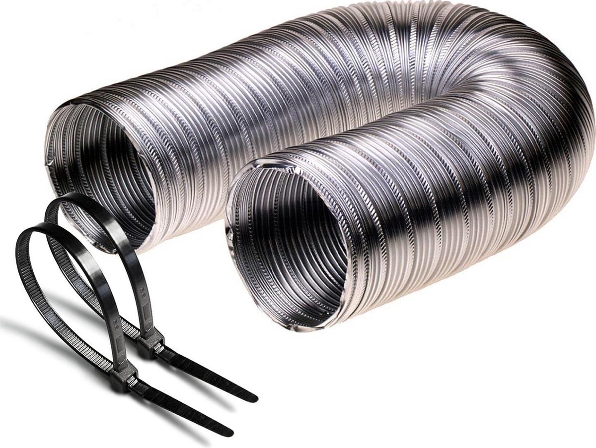 slang speciaal voor afzuigkappen (max 250°C), diameter 100mm x 300cm lang | bol.com