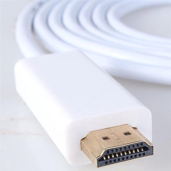 Thunderbolt Naar HDMI Male Kabel - Wit - Merkloos