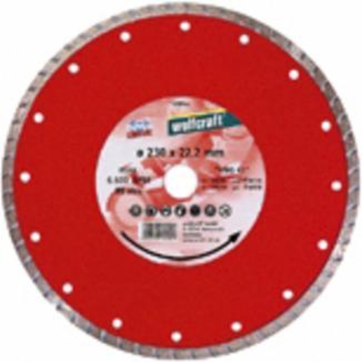 Wolfcraft Classic-Turbo Doorslijpschijf Ø 125 mm
