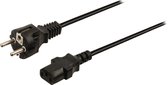 Valueline Stroomkabel met C13 plug - zwart - 3 meter