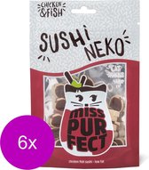 Miss Purfect Sushi Neko - Kattensnack - 6 x 45 g
