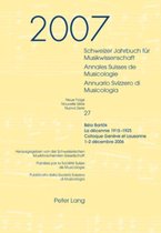 Schweizer Jahrbuch fuer Musikwissenschaft- Annales Suisses de Musicologie- Annuario Svizzero di Musicologia